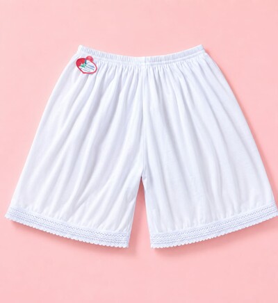 Velona Ladies white cotton petticoat shorts/liner shorts ( Size XXL)
